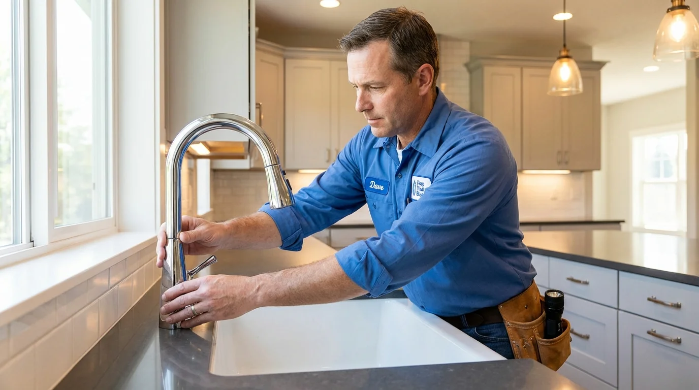Kitchen faucet installation by Johns Plumbing LLC in Lakehurst