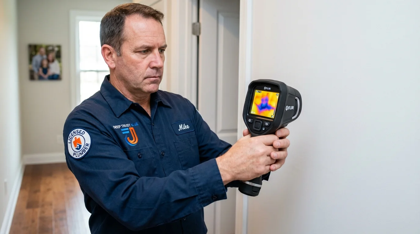 Thermal imaging leak detection by Johns Plumbing LLC in Lakehurst